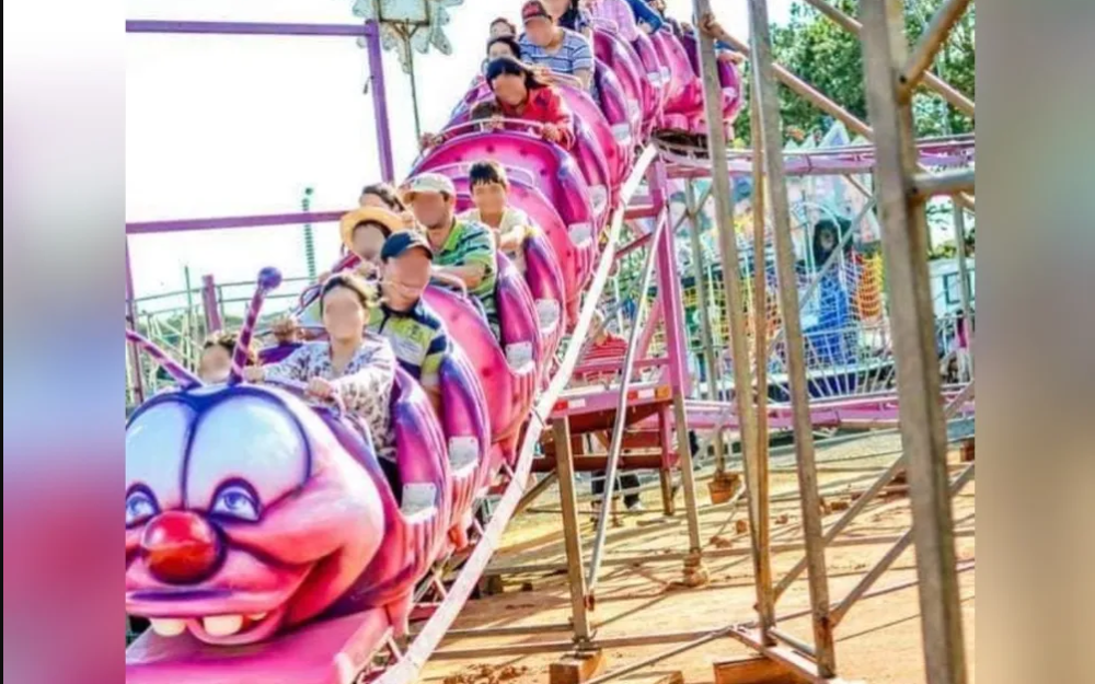Acidente em parque de diversões